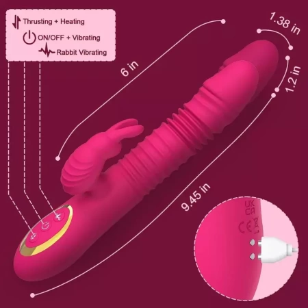 Пульсатор с клиторальным отростком кролик XXOO (Docoo)